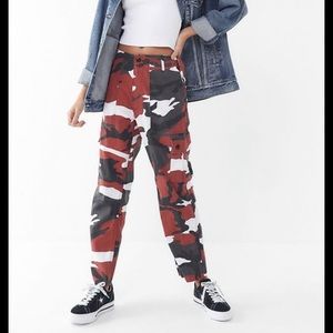 Urban renewal red camo pants